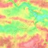 Mapa topográfico Guignen, altitud, relieve