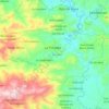 Mapa topográfico La Trinidad, altitud, relieve