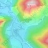 Mapa topográfico Lez, altitud, relieve