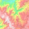 Mapa topográfico Saraguro, altitud, relieve