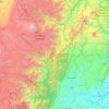 Mapa topográfico Archidona, altitud, relieve