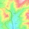 Mapa topográfico Labruja, altitud, relieve