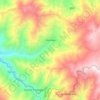 Mapa topográfico Montero, altitud, relieve