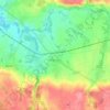 Mapa topográfico La Boussac, altitud, relieve