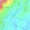 Mapa topográfico Canhoso, altitud, relieve