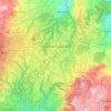 Mapa topográfico Ciudad de Guatemala, altitud, relieve