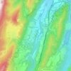 Mapa topográfico Le Gua, altitud, relieve