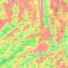 Mapa topográfico 德宏傣族景颇族自治州, altitud, relieve