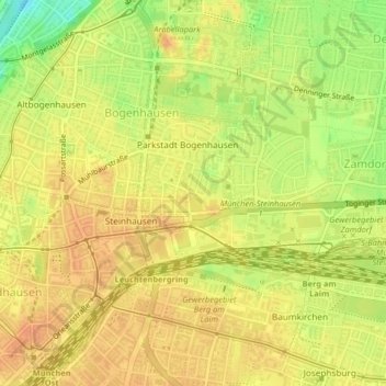Mapa topográfico 81677, altitud, relieve