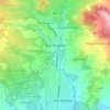 Mapa topográfico Bajo Boquete, altitud, relieve