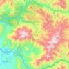 Mapa topográfico Sozoranga, altitud, relieve