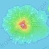 Mapa topográfico Rangitoto Island, altitud, relieve