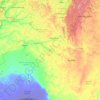Mapa topográfico Урал, altitud, relieve