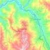 Mapa topográfico Covarachía, altitud, relieve