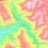 Mapa topográfico Huaylillas, altitud, relieve