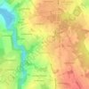 Mapa topográfico Tréméreuc, altitud, relieve