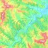 Mapa topográfico Beyrie-sur-Joyeuse, altitud, relieve