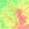Mapa topográfico Кемеровская область, altitud, relieve