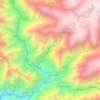 Mapa topográfico Catahuasi, altitud, relieve