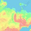 Mapa topográfico Республика Саха (Якутия), altitud, relieve
