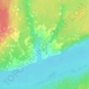Mapa topográfico Пидьма, altitud, relieve