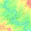 Mapa topográfico Lake Granbury, altitud, relieve