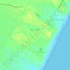 Mapa topográfico Mar Azul, altitud, relieve
