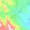 Mapa topográfico San Gabriel Chilac, altitud, relieve
