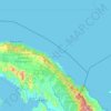 Mapa topográfico Guna Yala, altitud, relieve
