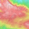 Mapa topográfico Sierra de Aralar, altitud, relieve