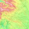 Mapa topográfico Río Tera, altitud, relieve