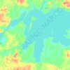 Mapa topográfico Lac Simard, altitud, relieve