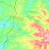 Mapa topográfico Colmeias, altitud, relieve