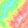 Mapa topográfico Guapotá, altitud, relieve