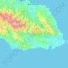 Mapa topográfico Saint Thomas, altitud, relieve