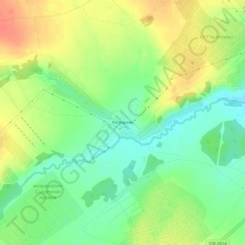 Mapa topográfico Капидоны, altitud, relieve