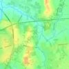 Mapa topográfico Aldington, altitud, relieve