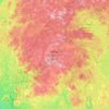 Mapa topográfico Tobeatic Wilderness Area, altitud, relieve