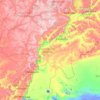 Mapa topográfico Саратовская область, altitud, relieve