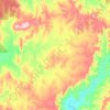 Mapa topográfico Pyramul, altitud, relieve