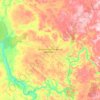 Mapa topográfico Центральносибирский заповедник, altitud, relieve