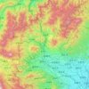 Mapa topográfico Préfecture de Gunma, altitud, relieve