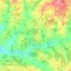 Mapa topográfico Oradour-sur-Glane, altitud, relieve