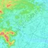 Mapa topográfico Kasama, altitud, relieve