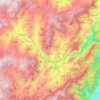 Mapa topográfico Ubalá, altitud, relieve