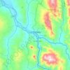 Mapa topográfico La Pintada, altitud, relieve