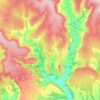 Mapa topográfico Hawnby, altitud, relieve