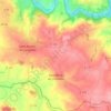 Mapa topográfico Saint-Brice-de-Landelles, altitud, relieve