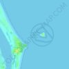 Mapa topográfico Cook Island Aquatic Reserve, altitud, relieve