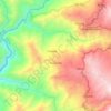 Mapa topográfico Bolognesi, altitud, relieve